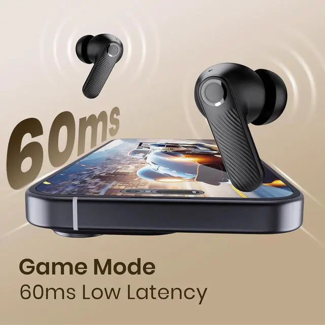 Alt view image 7 of 7 - Wireless Earbuds 5.4 Bluetooth Headphones 100H Bluetooth Earbuds Active Noise Cancelling Earphones in-Ear Earbud with 4 ENC Noise Cancelling Mic IP5 Waterproof Earphones for Android iOS