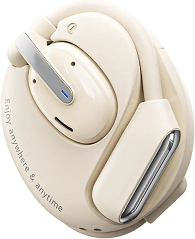 Main image of Open Ear Headphones Wireless Bluetooth 5.4 Air Conduction Earbuds with Earhooks,ENC Call Noise Cancellation Technology IPX5 Waterproof 80 Hours with Charging Case for Driving,Office,White
