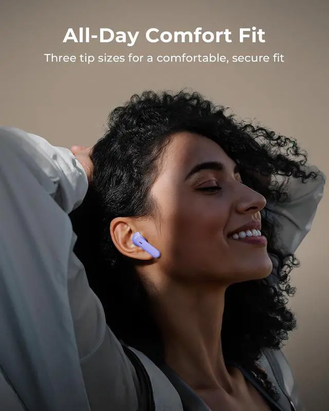 Alt view image 7 of 7 - Wireless Earbuds, Ear Buds Active Noise Cancelling with Charging Case, 6.0 Bluetooth Earbuds with AI Clear Calls, 40H Playtime for Sports & Working, Stereo Sound Headphones for iPhone/Android/iPad