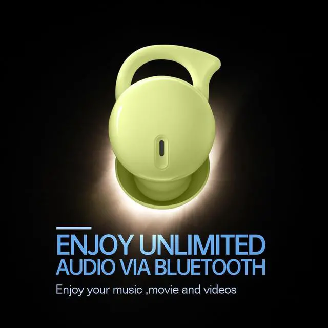 Alt view image 6 of 7 - Invisible Sleep Headphones,Sleep Earbuds for Side Sleepers,Small Comfortable Fit Noise Blocking Sleep Ear Buds,Bluetooth 5.3 Wireless Earbuds, in-Ear Ear Buds for Sleeping, Working - Green