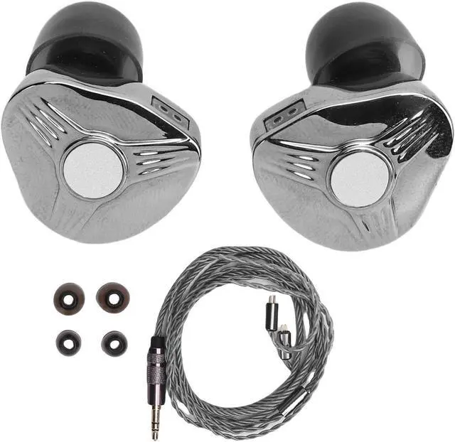 Alt view image 7 of 7 - CCYLEZ HiFiIn Ear Monitor Headphones, Professional IEM HiFi Headphones, Noise Isolating Metal Earphones, with Detachable Silver Plated Cable for Musicians, Stage, Studio