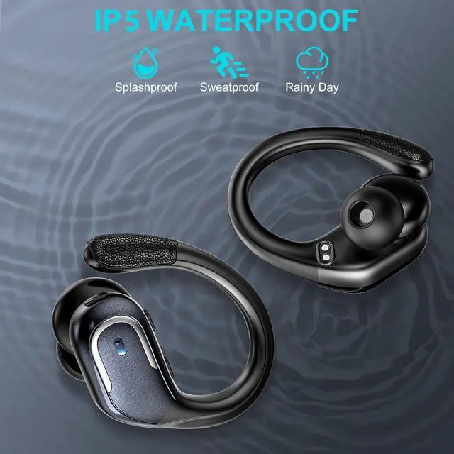 Alt view image 5 of 6 - Wireless Earbuds Bluetooth 5.3 Earbud & in-Ear Headphones Waterproof Active Noise Cancelling Work Headset with Mic Fast Charging LED Digital Display Secure Fit for Gym Work