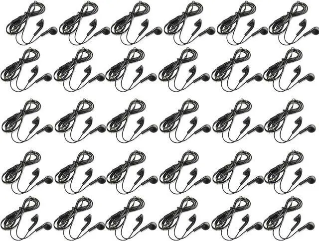 Main image of EXMAX DEP-02 3.5mm Bass Earbuds Wired Noise Isolating Earphone in-Ear Stereo Headphones with Powerful Heavy Bass Stereo Compatible with MP3/MP4 DVD Smartphones Tablets for School,Gym- 30 Pack