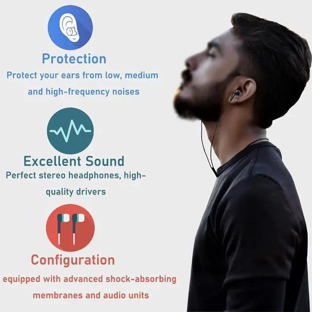 Alt view image 6 of 7 - EXMAX DEP-02 3.5mm Bass Earbuds Wired Noise Isolating Earphone in-Ear Stereo Headphones with Powerful Heavy Bass Stereo Compatible with MP3/MP4 DVD Smartphones Tablets for School,Gym- 30 Pack