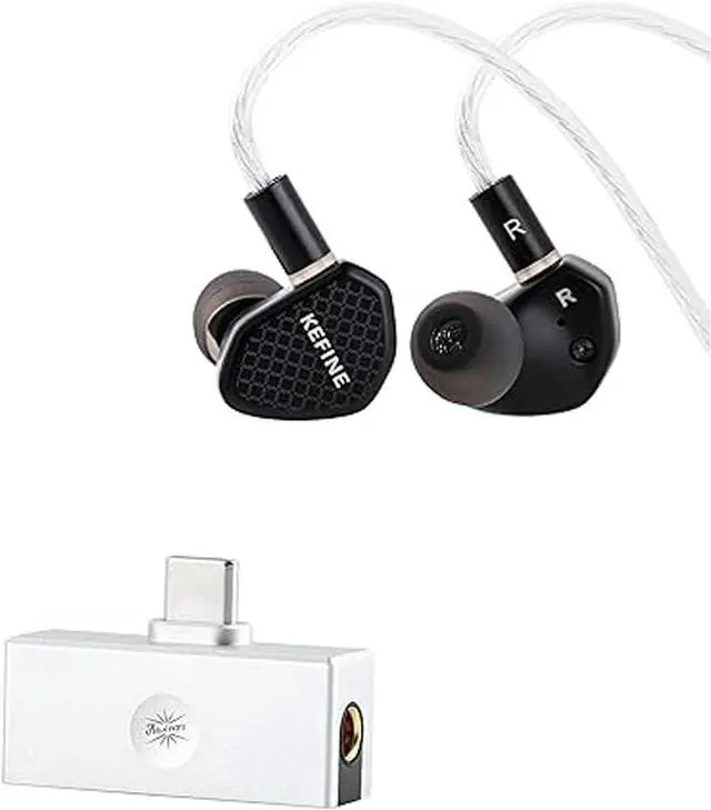 Main image of Linsoul Kefine Klean in Ear Monitor,10mm DLC Diaphragm Dynamic Driver HiFi Earphones,Wired Gaming Earbuds Kiwi Ears Allegro Mini Portable IEM DAC, in Ear Monitor Amplifier