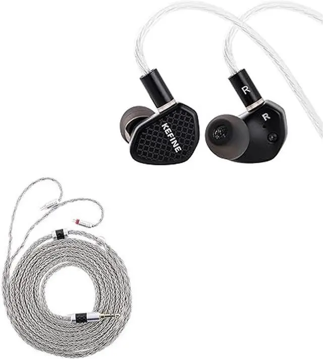 Main image of Linsoul Kefine Klean in Ear Monitor,10mm DLC Diaphragm Dynamic Driver HiFi Earphones Tripowin Zonie IEM Cable, 2m Long Earbud Cord