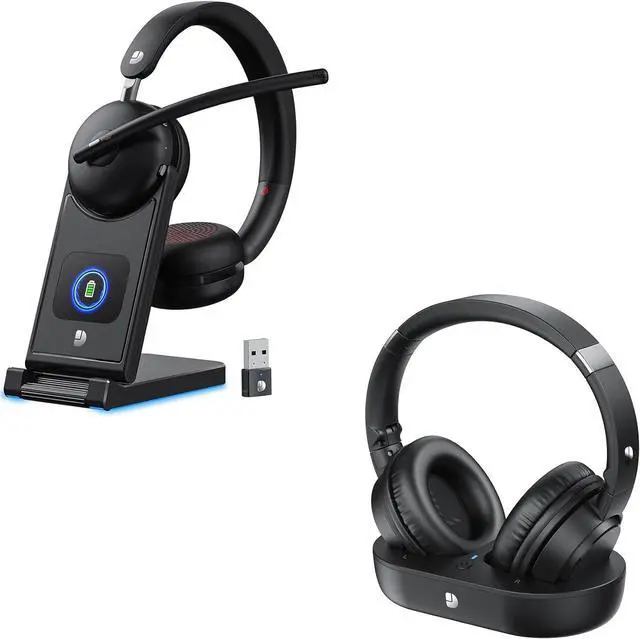 Main image of Wireless Headset with Mic for Work Wireless Headphones for TV
