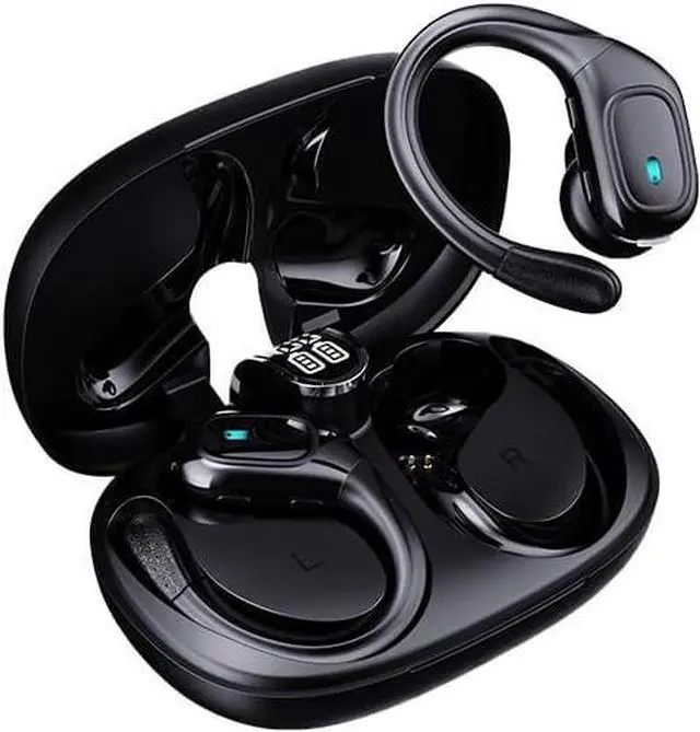 Main image of Wireless Earbuds Bluetooth 5.3 Earbud & in-Ear Headphones Waterproof Active Noise Cancelling Work Headset with Mic Fast Charging LED Digital Display Secure Fit for Gym Work