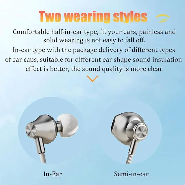 Alt view image 6 of 7 - Neckband Bluetooth Headphones Neckband Earphone Call Noise Reduction Earbuds with Mic Wireless Headphones 5.3, IPX5 Waterproof Sport Earphones for Running Driving Working Compatible,White,27g