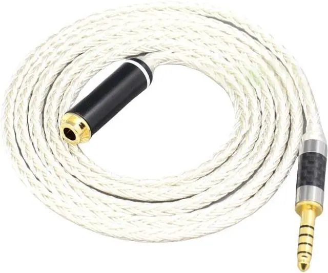 Main image of 16 Core OCC Silver Plated Headphone Earphone Extension Cable for XLR 2.5mm 3.5mm 6.5mm 4.4mm Male to 4.4mm Female(3.5mm 3 Pole,1.6m)