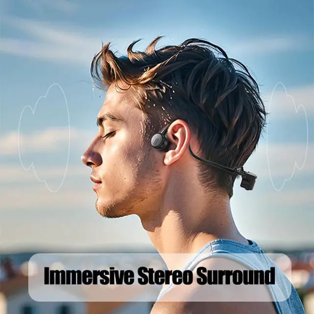 Alt view image 2 of 7 - IPX8 Waterproof Bone Conduction Headphones for Swimming, 32GB MP3 Player Built-in, 9 Hours Underwater Playtime, Comfort Fit with Any Head Size