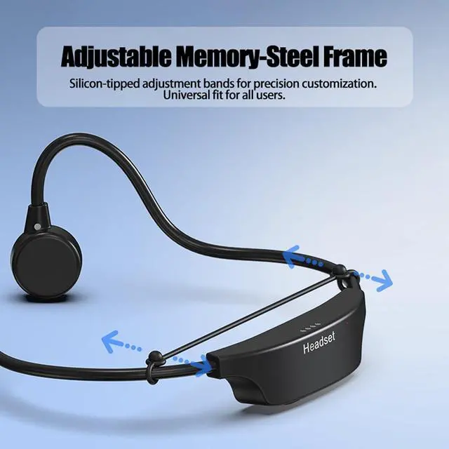 Alt view image 4 of 7 - IPX8 Waterproof Bone Conduction Headphones for Swimming, 32GB MP3 Player Built-in, 9 Hours Underwater Playtime, Comfort Fit with Any Head Size