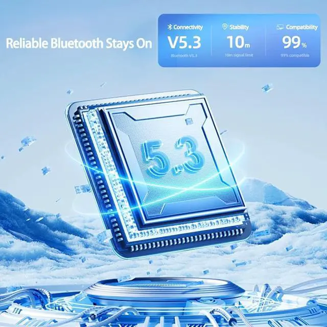 Alt view image 7 of 7 - IPX8 Waterproof Bone Conduction Headphones for Swimming, 32GB MP3 Player Built-in, 9 Hours Underwater Playtime, Comfort Fit with Any Head Size