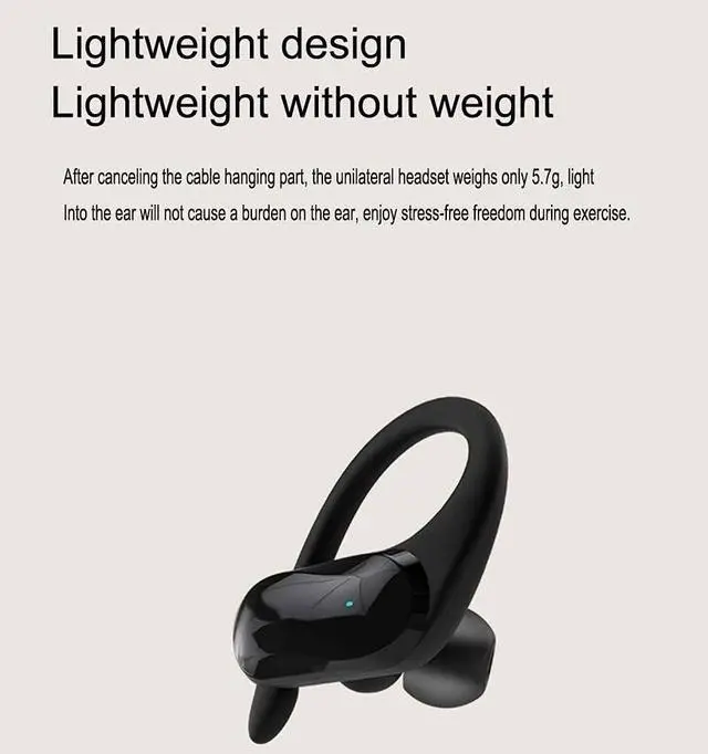Alt view image 4 of 7 - True Wireless Earbuds, IPX5 Waterproof Bluetooth 5.0 Wireless Headphones with Microphone Charging Case Stereo Sound Headset for Workout Running Travel