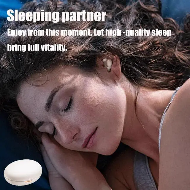 Alt view image 4 of 7 - Wireless Bluetooth 5.3 Sleep Earbuds for Side Sleepers Sleep Headphones ENC Call Noise Reduction Invisible Earbuds Comfortable Wireless Headphones with 24H Playtime,Black