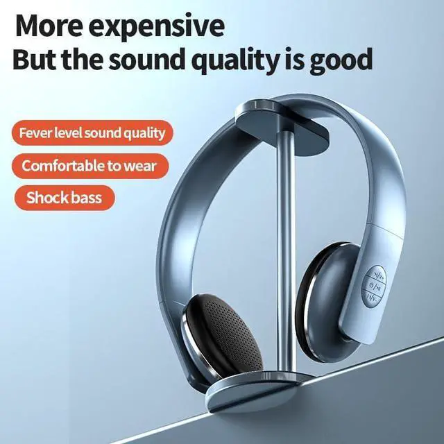 Alt view image 3 of 6 - Over Ear Headphones Bluetooth, Active Noise Cancelling, On Ear Headphones, Retro Design, Light Weight Earphones, Comfort Headsets, for Travel Home Office PC (White)