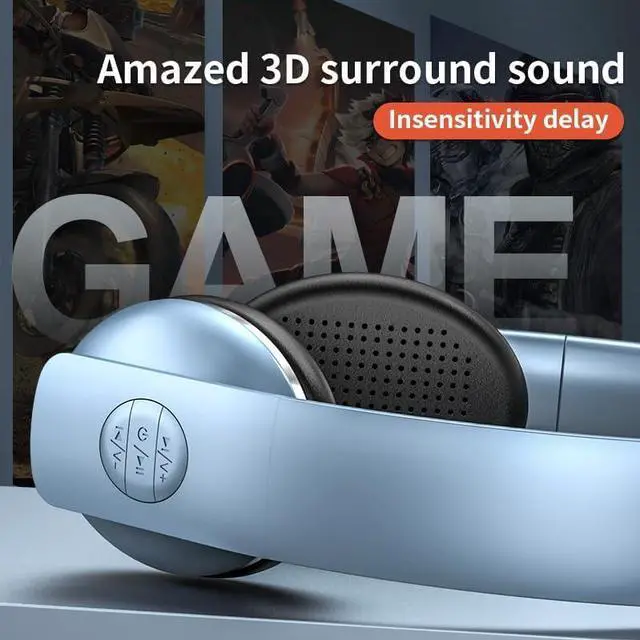 Alt view image 4 of 6 - Over Ear Headphones Bluetooth, Active Noise Cancelling, On Ear Headphones, Retro Design, Light Weight Earphones, Comfort Headsets, for Travel Home Office PC (White)