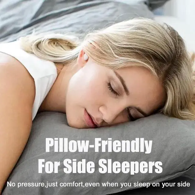 Alt view image 5 of 7 - Invisible Wireless Bluetooth Sleep Earbuds Invisible Sleeping Headphones Wireless Bluetooth 5.3 for Side Sleepers 35dB Noise Blocking Earplugs with 6H Playtime and Comfortable Fit for Sleeping,Purple