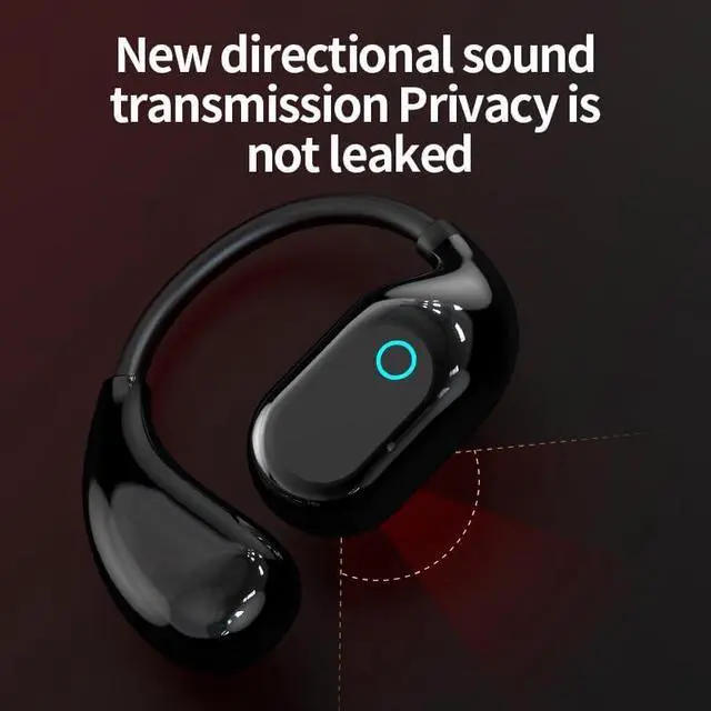 Alt view image 5 of 7 - Micool Open-Ear Headphones Bluetooth 5.4 with LCD Touch Screen, Wireless Earbuds with 120-Day Standby, Sports Headset Noise Reduction & 13mm Drivers for Immersive Sound