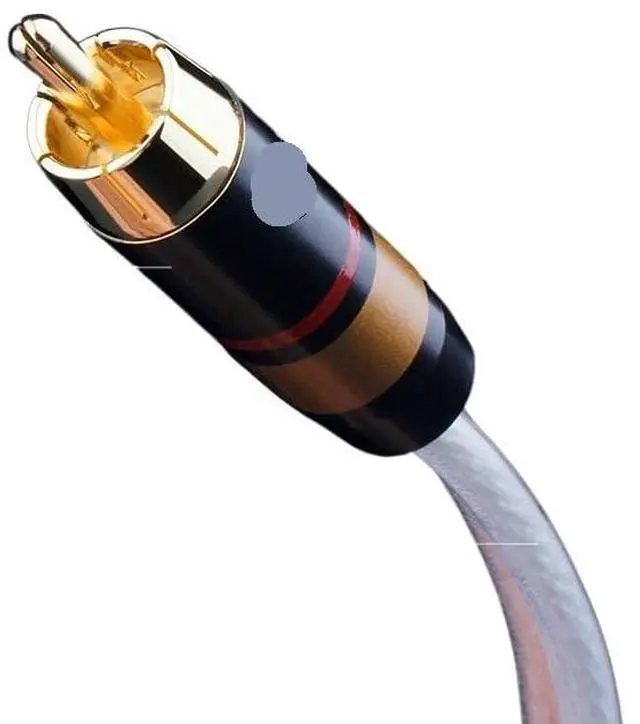 Alt view image 5 of 7 - HiFi R/CA Cable Bare Wire with Replaceable Plug Wire to R/CA Plug Connector Adapter to Bare Wire(2.5m)