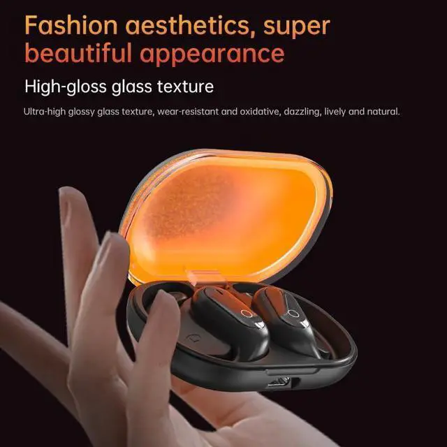 Alt view image 4 of 6 - Open Ear True Wireless Bluetooth 5.4 Headphones with Earhooks Over Ear Hooks for Comfort Open Ear Buds Wireless Bluetooth Earbuds for Running Walking Workout