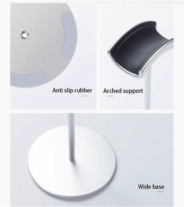 Alt view image 6 of 7 - Headphone Stand Earphone Stand with Aluminum Alloy Supporting Bar for All Headphones Size(Red)