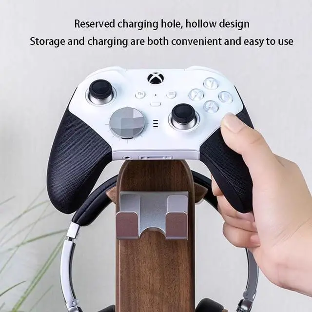Alt view image 7 of 7 - Headphone Stand, Universal Headset Holder Hanger Mount Aluminum with Protective Silicone Pad, Gaming Headset Accessories(Black)
