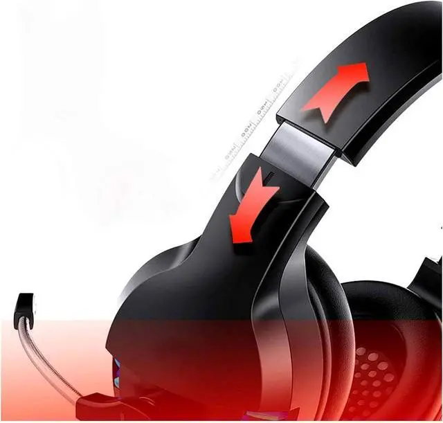 Alt view image 2 of 6 - Gaming Het for PS4 Hets with Mic Stereo Surround Sound with Noise Cancelling Mic with Mute Volume Control Lightweight Cool RGB Headphones for PC