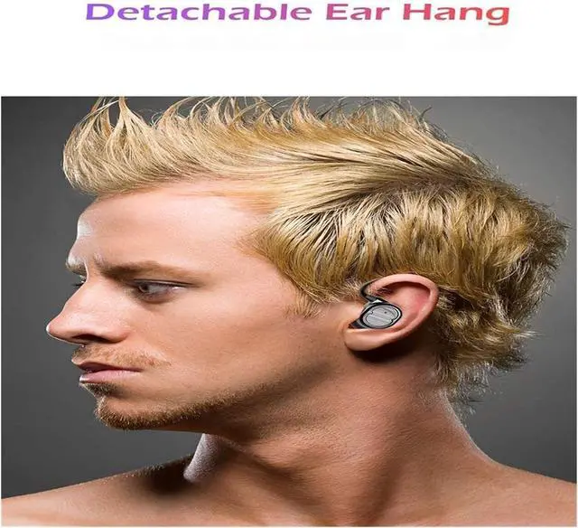 Alt view image 5 of 5 - Bluetooth Sports Headphones V5.0 Wireless Earbuds Deep Bass Earphones 5 Hours Playtime Waterproof Het with Charging Case Built-in Mic for Running/Workout/Gym