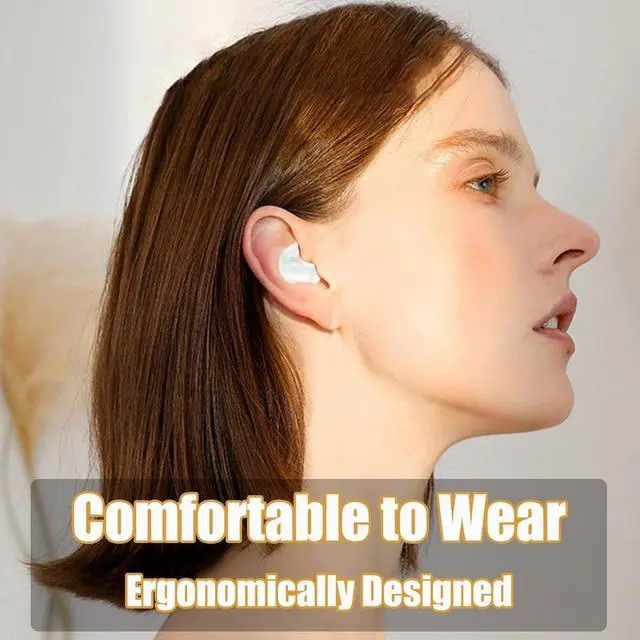 Alt view image 5 of 7 - Headphones,Wireless Earbuds for Sleeping Suitable for Games Sports Work Bluetooth 5.2 with Charging Box,Sleeping Headphones for Side Sleepers,Invisible Earbuds(White)