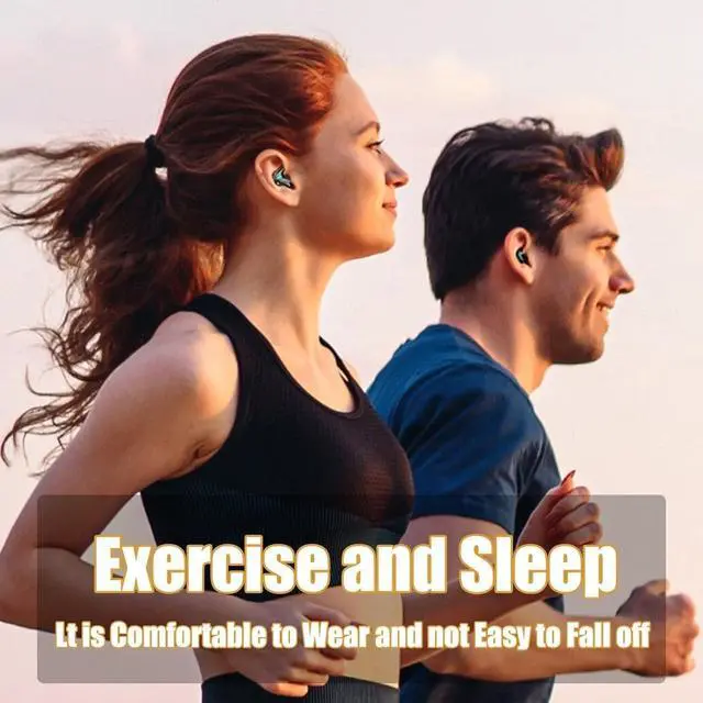Alt view image 7 of 7 - Headphones,Wireless Earbuds for Sleeping Suitable for Games Sports Work Bluetooth 5.2 with Charging Box,Sleeping Headphones for Side Sleepers,Invisible Earbuds(White)