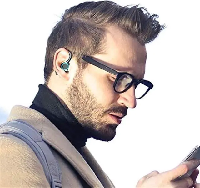 Alt view image 2 of 7 - Bluetooth Headset for Cell Phones with Microphone Noise Cancelling, with Charging Case,Power Display,Bluetooth Earpiece for Business,Office,Drving