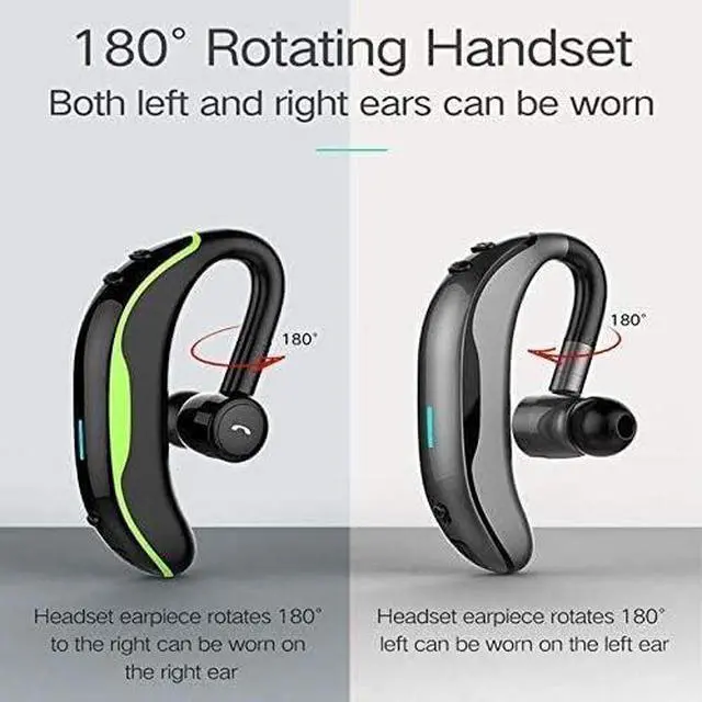 Alt view image 6 of 6 - Bluetooth Earpiece for Cell Phones, V5.0 Wireless Bluetooth Headset with Noise Cancelling Mic 18 Hours Talking, Noise Canceling for Driving/Business/Office