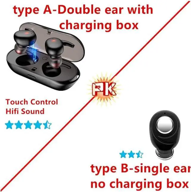 Alt view image 5 of 6 - Bluetooth 5.0 Wireless Earbuds with Wireless Charging Case IPX8 Waterproof TWS Stereo Headphones in Ear Built in Mic Headset Premium Sound with Deep Bass for Sport