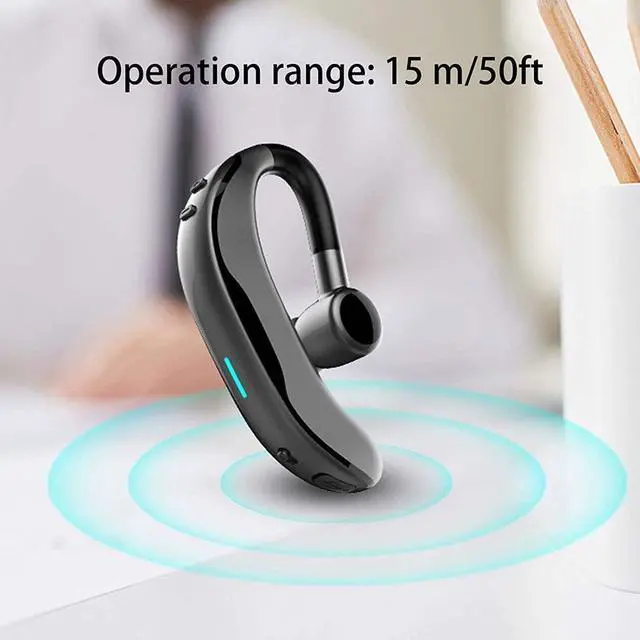 Alt view image 3 of 7 - Wireless Earbuds Bluetooth Headphones, Ear-Hook Headphones for Gym/Running/Workout, Wireless Earbuds Subwoofer Earphones Noise Cancelling Lightweight Sweatproof