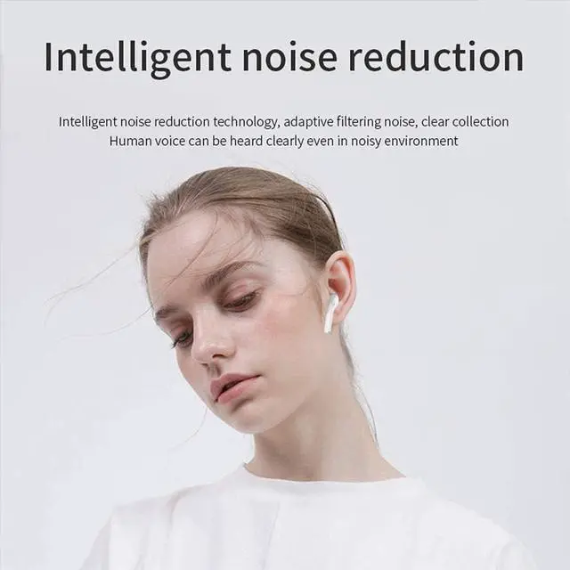 Alt view image 4 of 7 - True Wireless Earbuds, HiFi Bluetooth Headphones Stereo Sound Earphones, Wireless Charging Case, Dual Bluetooth 5.0 Headset with Built-in Mic for Sports