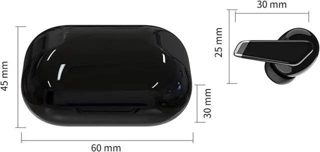 Alt view image 2 of 7 - Wireless Earbuds Bluetooth Headphones Premium Fidelity Sound Quality Wireless Charging Case Digital LED Intelligence Display IPX8 Waterproof Earphones Built-in Mic Headset for Sport