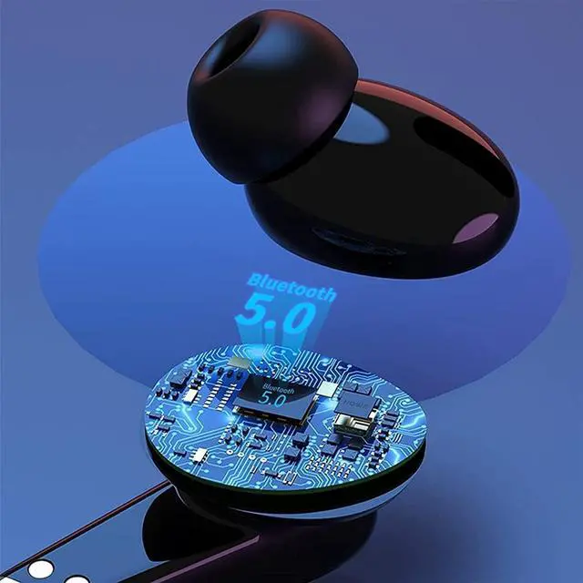 Alt view image 7 of 7 - Wireless Earbuds Bluetooth Headphones Premium Fidelity Sound Quality Wireless Charging Case Digital LED Intelligence Display IPX8 Waterproof Earphones Built-in Mic Headset for Sport