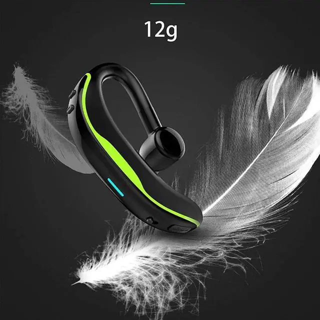 Alt view image 7 of 7 - Wireless Earbuds Bluetooth Headphones, Ear-Hook Headphones, Wireless Earbuds Subwoofer Earphones Noise Cancelling Lightweight Sweatproof for Gym/Running/Workout in-Ear Headsets(Green)