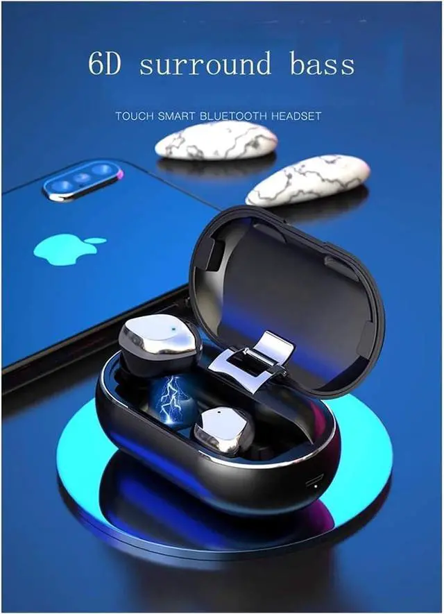 Alt view image 5 of 7 - Wireless Earbuds Bluetooth 5.0 Earphones in-Ear with Charging Case Easy-Pairing Stereo Calls/Built-in Microphones/IPX5 Sweaoof/for Sports Workout Gym