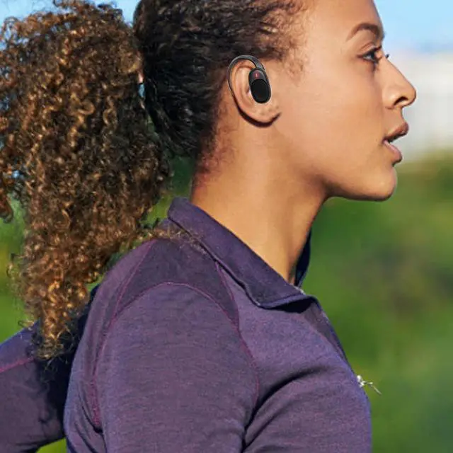 Alt view image 6 of 7 - Workout Headphones Bone Conduction,5.3 Wireless Bone Conduction Sport Headphones - Sweatproof Dual 14.4mm Dynamic Drivers, 120H Standby Time, Charging Case - for Cycling