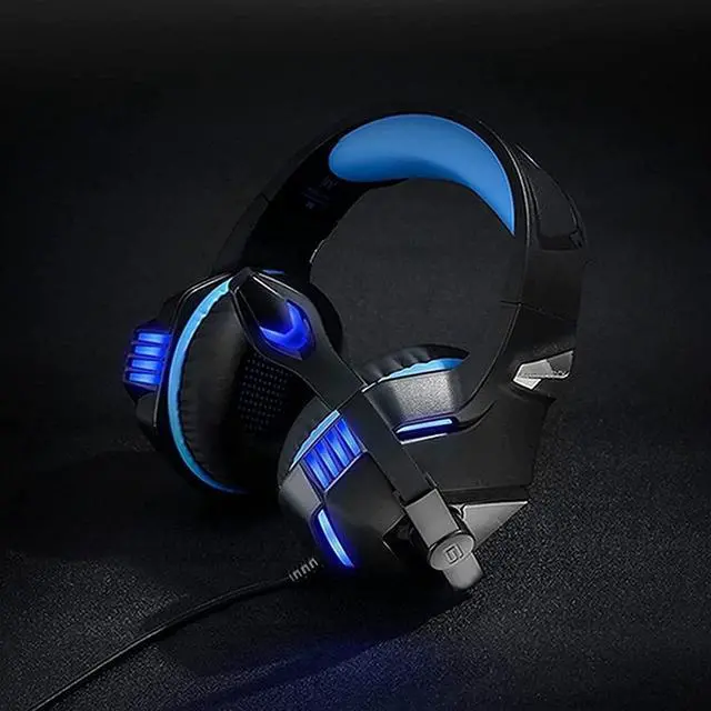 Alt view image 3 of 6 - Gaming Headset for PS4,PC,Over Ear Gaming Headphones with Noise Cancelling Mic,LED Light, Bass Surround, Soft Memory Earmuffs for Laptop