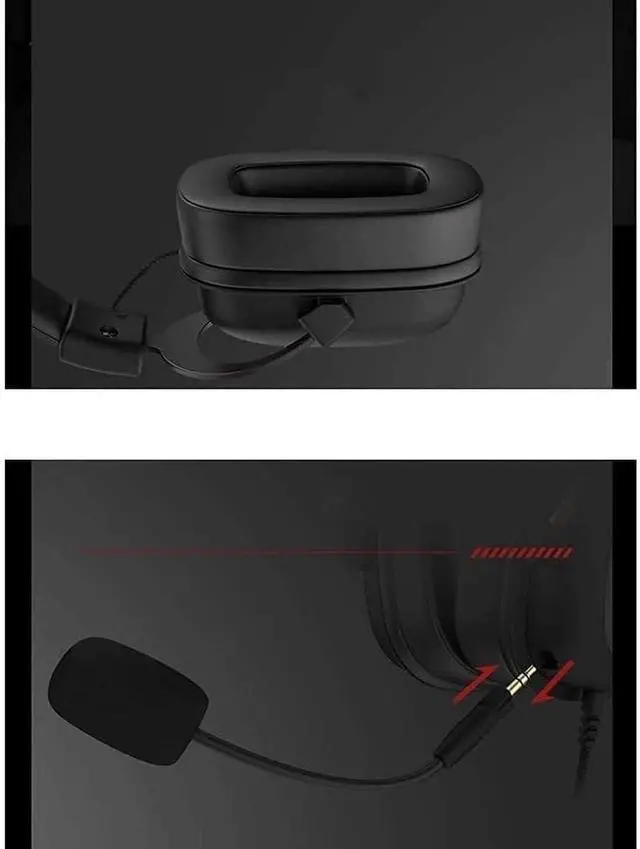 Alt view image 2 of 6 - Gaming Headset with Microphone, with 7.1 Surround Sound and Detachable Mic Soft Memory Earmuffs,360° Surround Sound Effect,Suitable for Those Who Like to Play Games