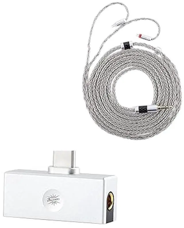 Main image of Linsoul Tripowin Zonie IEM Cable, 2m Long Earbud Cord, 16 Core Silver Plated Earphone Cable (2Pin) Kiwi Ears Allegro Mini Portable IEM DAC, in Ear Monitor Amplifier