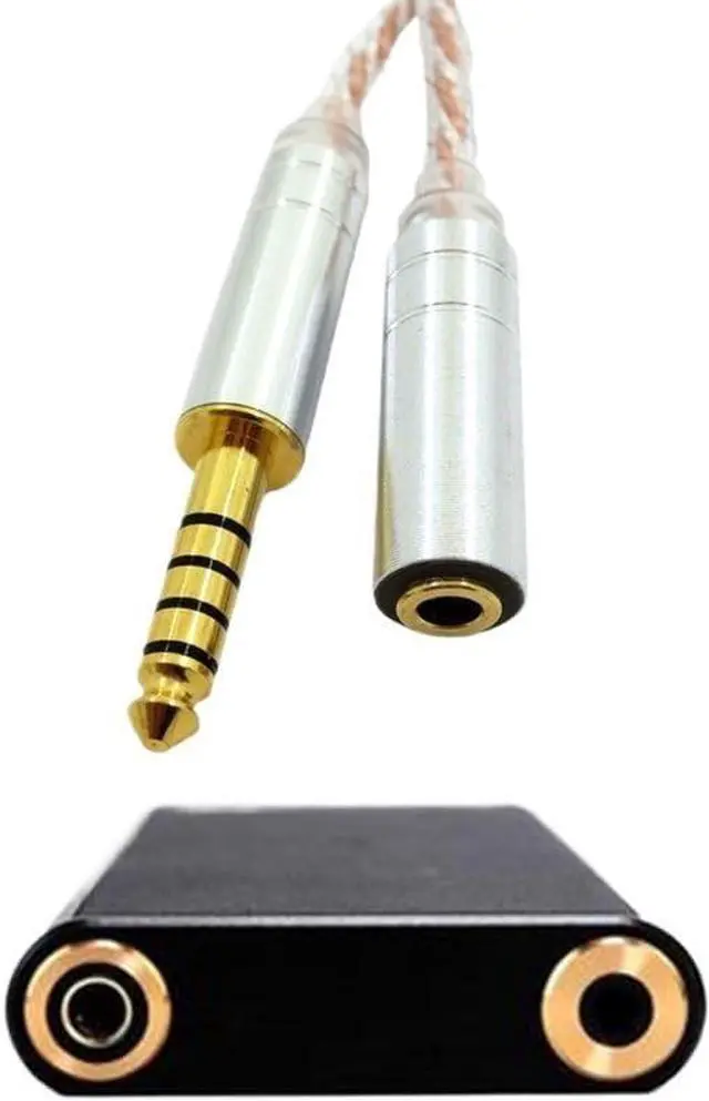 Alt view image 3 of 6 - HiFi Balance Audio Cable Male 2.5mm to 3.5mm 4.4mm Female Headphone Conversion Cable Line Adapter(5)