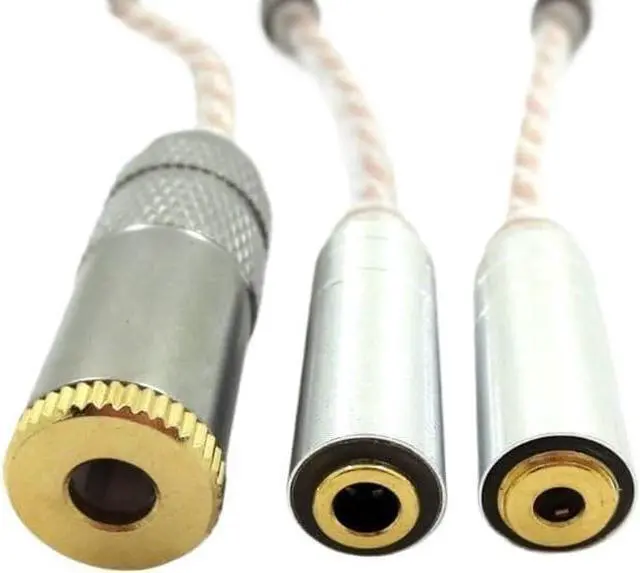 Alt view image 5 of 6 - HiFi Balance Audio Cable Male 2.5mm to 3.5mm 4.4mm Female Headphone Conversion Cable Line Adapter(5)