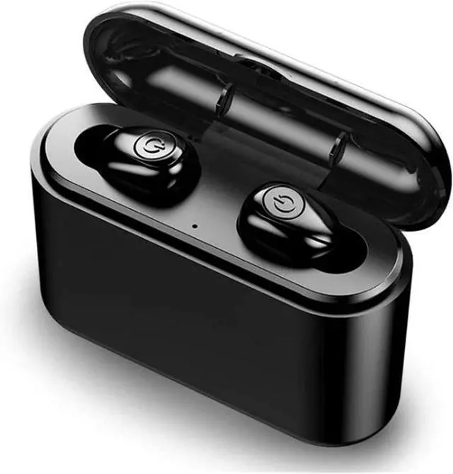 Alt view image 3 of 6 - Wireless Earbuds Bluetooth 4.2 Headphones Sports in-Ear TWS Stereo Mini Het w/Mic Extra Bass IPX5 Waterproof Low Latency Instant Pairing 8H Battery Charging Case Noise Cancelling Earphones