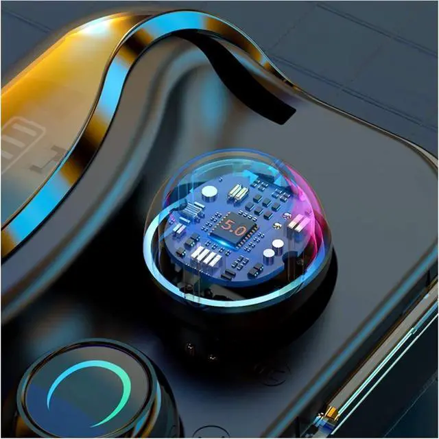 Alt view image 4 of 5 - Bluetooth Headphones True Wireless Earbuds with Charging Case IPX7 Waterproof TWS Stereo Sound Earphones Built-in Mic in-Ear Hets Deep Bass for Sport Running