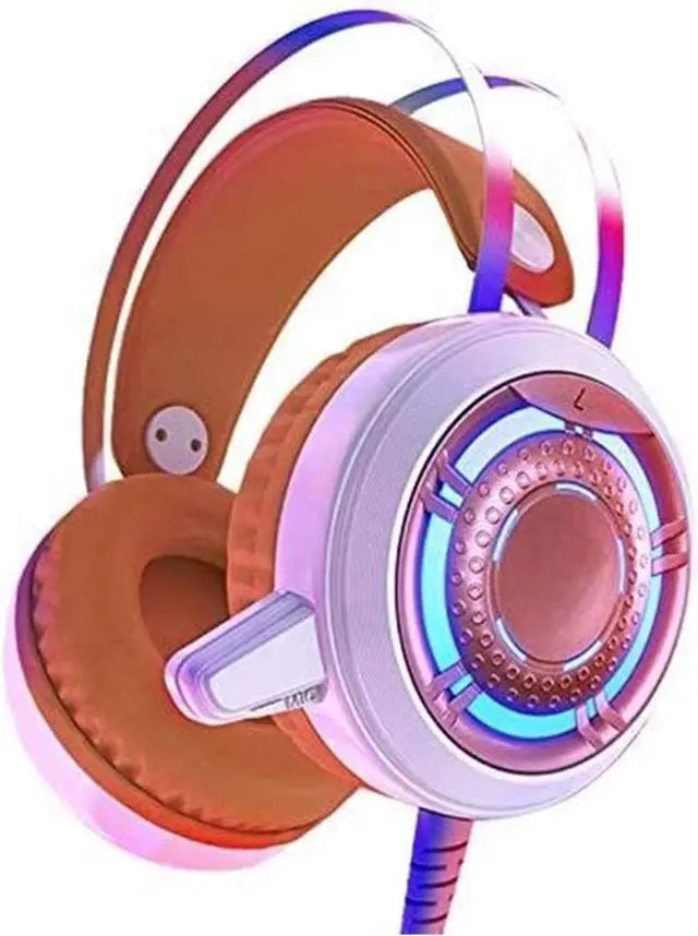 Main image of Gaming Het with LED Light Stereo Gaming Headphones with Soft Memory Earmuffs Noise Canceling Mic for Video Game PC Games