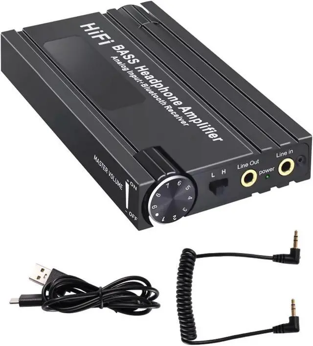 Main image of 600 Bass Headphone Amplifier, Portable Headphone Amplifier with Higher-Fidelity Sound for Musicians Parts B